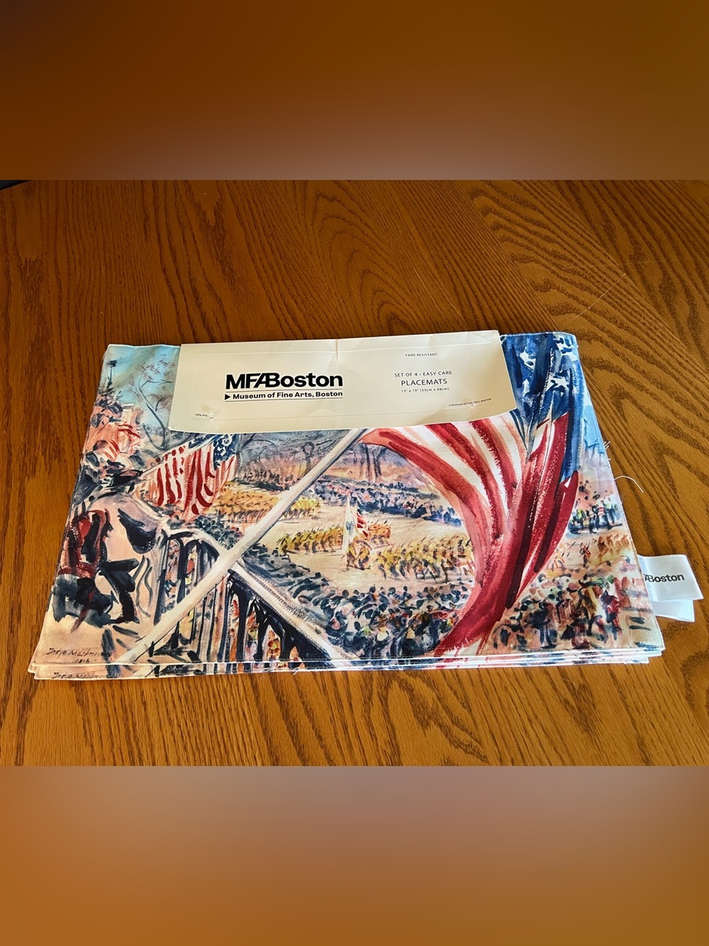 Museum of Fine Arts Boston Set of 4 Placemats